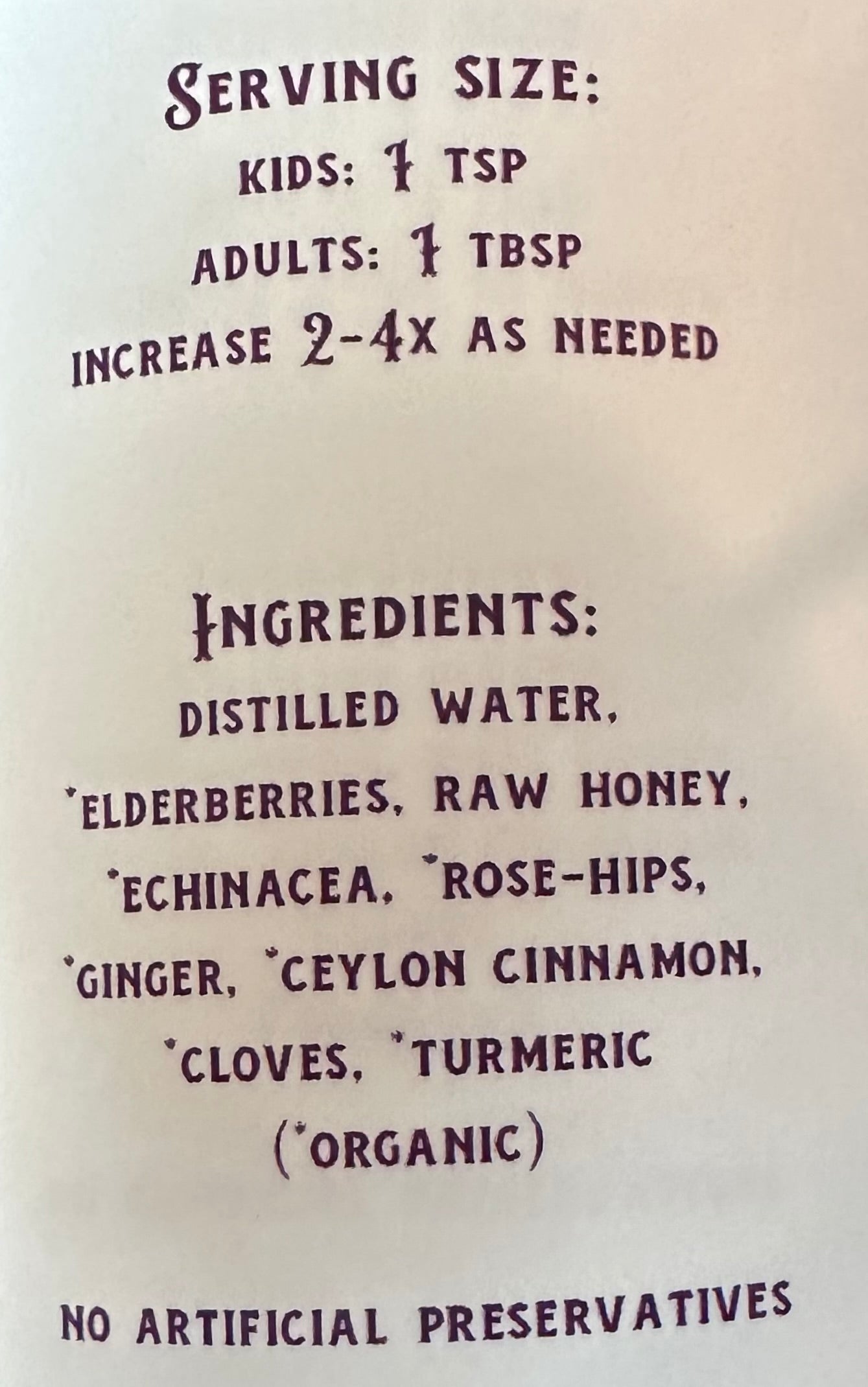 #1 ELDERBERRY SYRUP on the Market